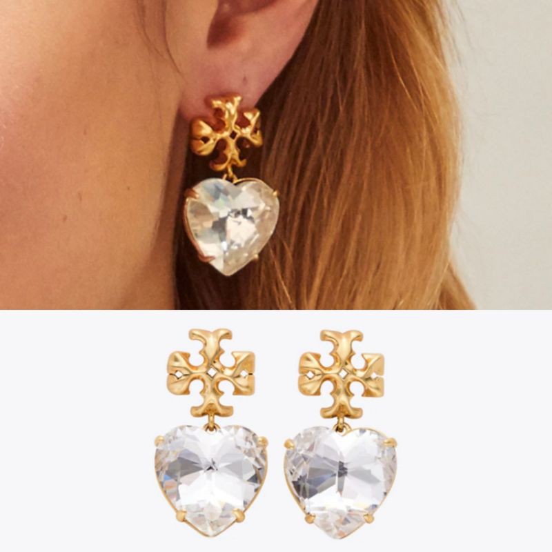 พรีฯTORY BURCH ROXANNE HEART EARRINGS | Shopee Thailand