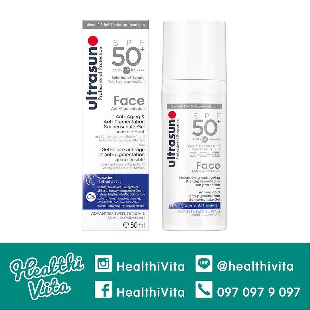 Ultrasun Face Anti-Ageing & Anti-Pigmentation Lotion SPF 50+ (50ml.)