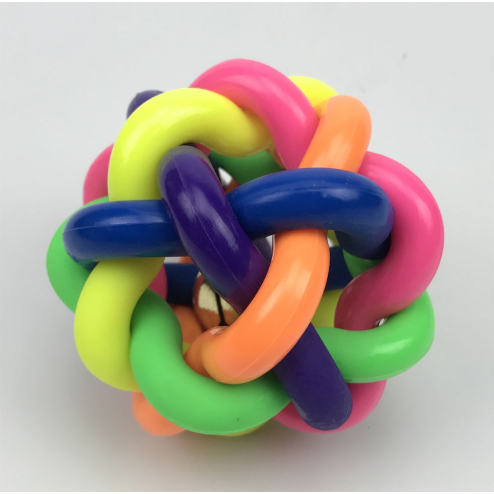 Rainbow Ball ของเล่นยางกระดิ่งสีสัน เล็กกลางใหญ่