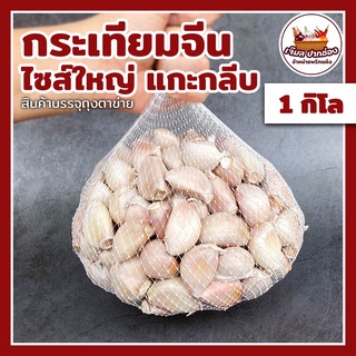 กระเทียมจีนแกะกลีบเม็ดใหญ่ 1 กิโลกรัม 🧄