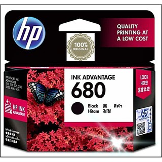 HP 680 BLACK - COLOR ORIGINAL  ตลับหมึกพิมพ์อิงค์เจ็ท HP 680 BK/CO แพคเดี่ยว (หมึกดำ หรือ หมึกสี )