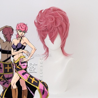 Misscoo JOJO Bizarre Adventure Golden Wind Trish Una วิกผมคอสเพลย์ทนความร้อน