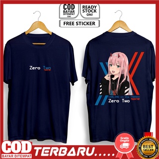 T-shirt เสื้อยืด พิมพ์ลายอนิเมะ Zero TWO DARLING IN THE FRANXX WAIFU WIBU MANGA HIRO ICHIGO GORO MIKU ZOROME KOKORO FUTO