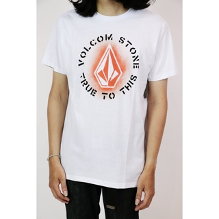 เสื้อยืดผ้าฝ้ายพิมพ์ลายแฟชั่น [S-5XL]VOLCOM เสื้อยืดผู้ชาย แขนสั้น T-Shirt (VAF011909) BLACK