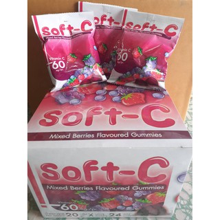 เยลลี่ วิตามินซี Soft-C Mixed Berries Flavoured Gummies Vitamin C