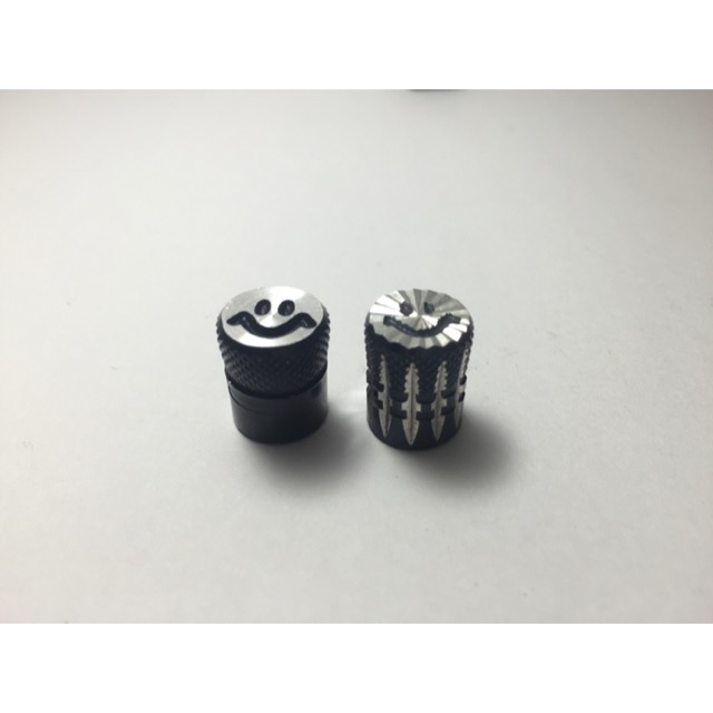 ฝาปิดจุกลม/จุ๊บลมสีดำหน้ายิ้ม