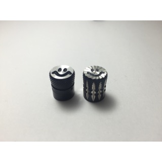 ฝาปิดจุกลม/จุ๊บลมสีดำหน้ายิ้ม