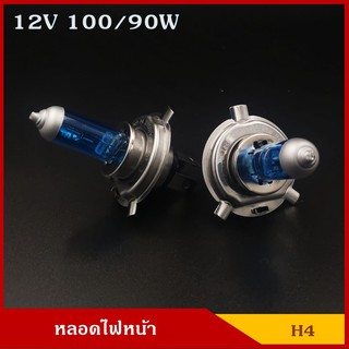 B-TECH หลอดไฟ H4 xenon 6000k 12V 60/55w หรือ 100/90w หลอดไฟหน้า หลอดไฟรถยนต์ ราคา (2หลอด) คู่ละ