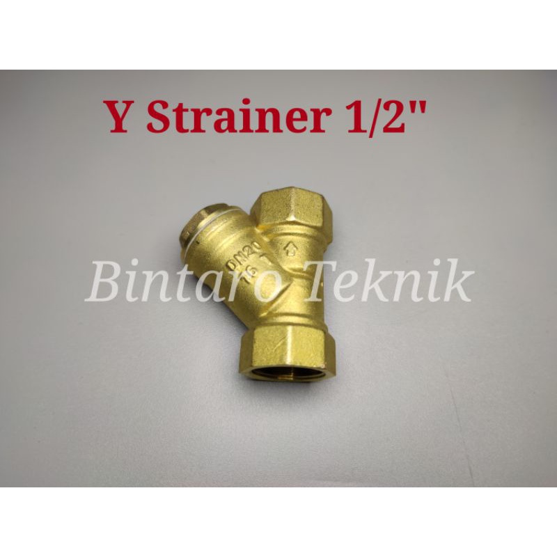 Y Strainer Brass Ysrainer 1/2" Y Strainer 1 ต่อ 2 นิ้วติดตั้ง pertamini pom mini ท่อ