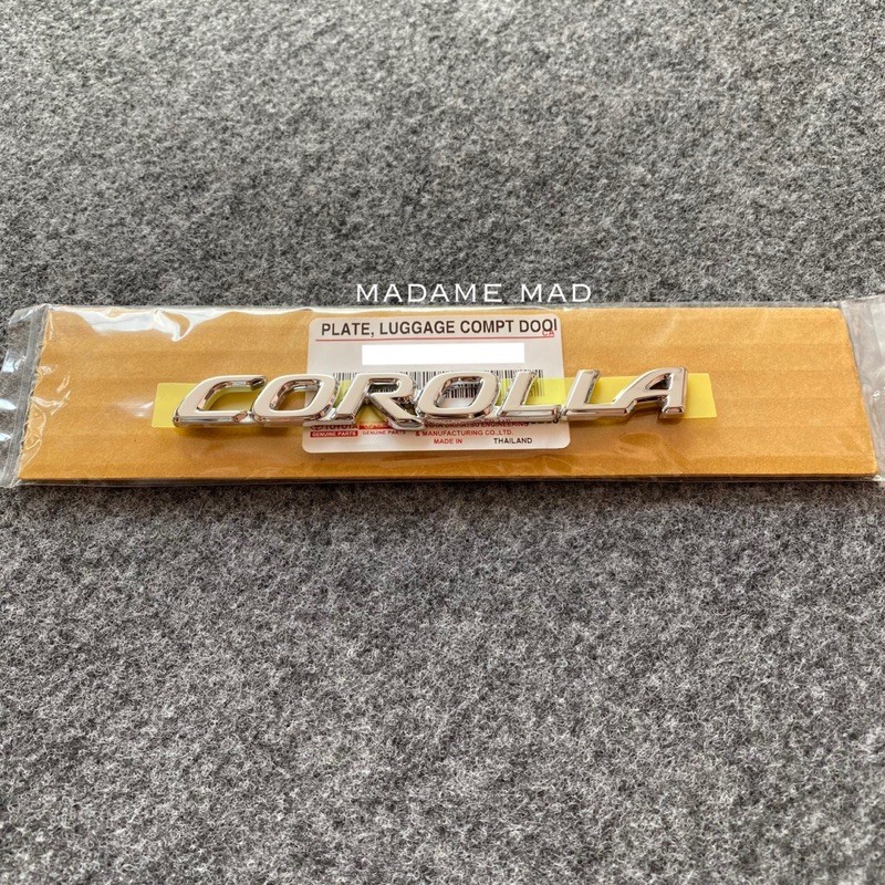แท้ศูนย์ % โลโก้ COROLLA ALTIS 2002-2007 ขนาด 12.2x1.5cm (AEM-75442-02041)