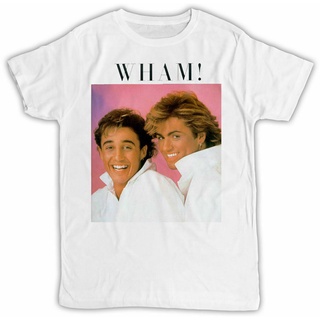 เสื้อยืด พิมพ์ลายโปสเตอร์ Wham George Michael สไตล์เรโทร เหมาะกับของขวัญวันเกิด สําหรับผู้ชาย