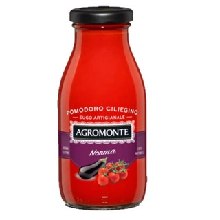 AGROMONTE - SAUCE NORMA 260G พาสต้าซอสมะเขือเทศเชอร์รี่ผสมมะเขือม่วง