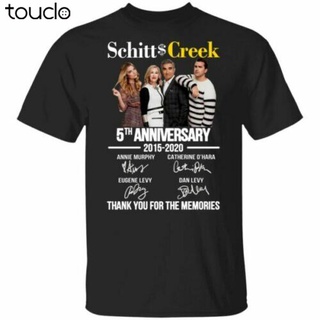 เสื้อทหาร - ผู้ชายเสื้อยืดโอเวอร์ไซส์ Schitts Creek TV Movies ครบรอบ 5 ปี 2015 2022 เสื้อเชิ้ตซิกเ