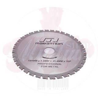 MARATHON METAL ใบเลื่อยตัดเหล็ก 7” ใบตัดเหล็ก7”  ใบวงเดือน ใบตัดเหล็ก 7 นิ้ว  ใบตัดเหล็ก 7” (180 MM) X 36P M312-1030