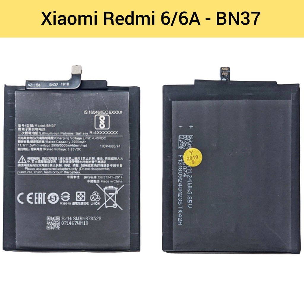 แบตเตอรี่ | Xiaomi Redmi 6,6A  BN37 | Phone Battery | LCD MOBILE