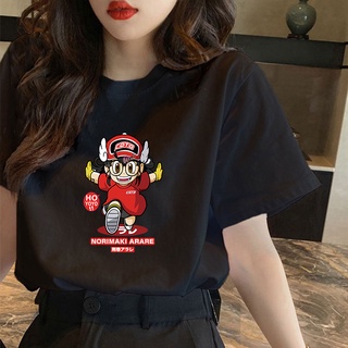 Mashoo คอกลมแฟชั่นสตรีทแฟชั่นแบรนด์การออกแบบ Arale พิมพ์กราฟิกเสื้อยืดเสื้อยืดเสื้อยืดขนาดใหญ่ส /)U