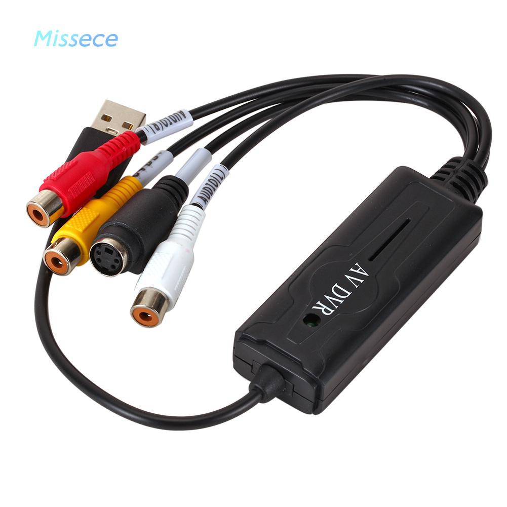 Missece Usb 2.0 อะแดปเตอร์แปลงการ์ดวิดีโอ Usb To Rca สําหรับ Dv/Hi8/Vhs Tv Dvd คุณภาพดี #8
