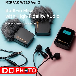 MOZA MIRFAK DUAL TRANSMITTER WIRELESS MICROPHONE SYSTEM WE10 PRO ไมค์Wireless (1ตัวรับ-2ตัวส่ง)