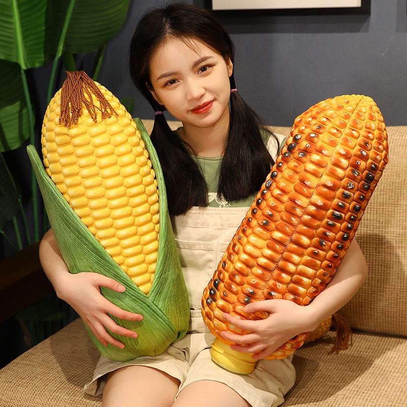 หมอนตุ๊กตานุ่ม รูปข้าวโพดจําลอง แบบนิ่ม เหมาะกับของขวัญ ของเล่นสําหรับเด็ก