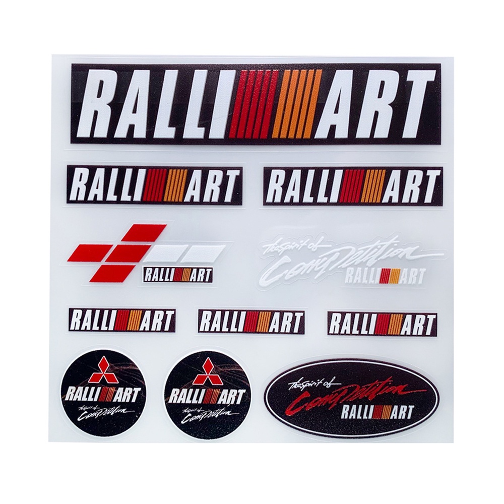 Ralliart สติ๊กเกอร์โลโก้ 3D PU Polymer สําหรับติดตกแต่งรถยนต์ Mitsubishi