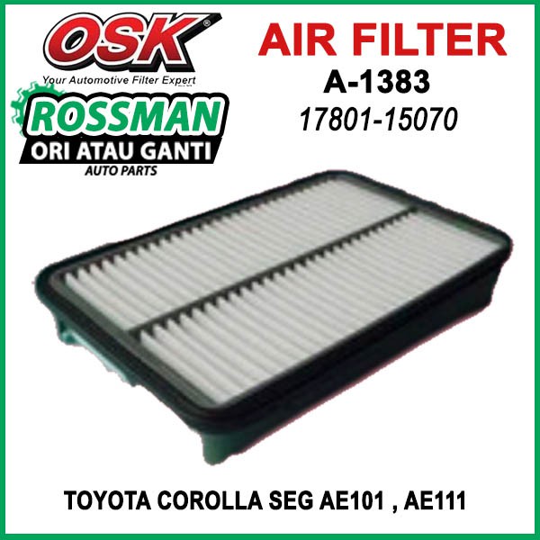 OSK A-1383 กรองอากาศ TOYOTA COROLLA SEG AE101 , AE111 17801-15070