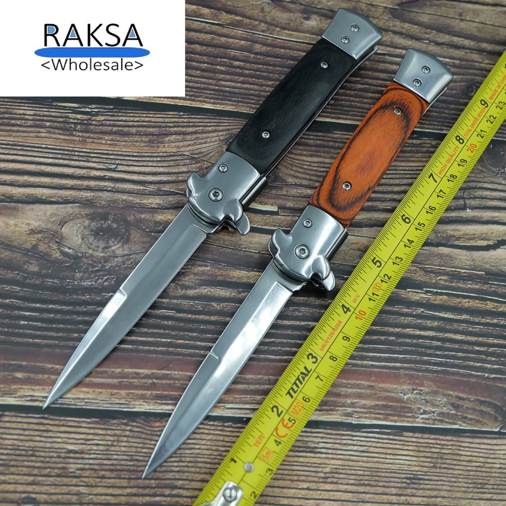RAKSA Wholesale NB024-Black Brown มีดพับ มีดพก มีดเดินป่า 3CR13 ขนาด 22 ...