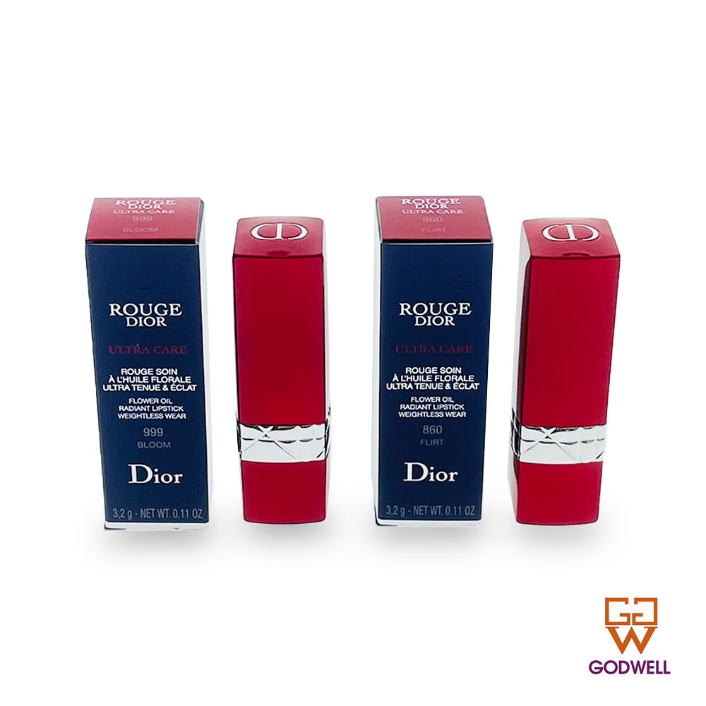 Christian Dior - Rouge Dior Ultra Care Lipstick (860 Flirt/999 Bloom) 3.2g - Ship From Hong Kong