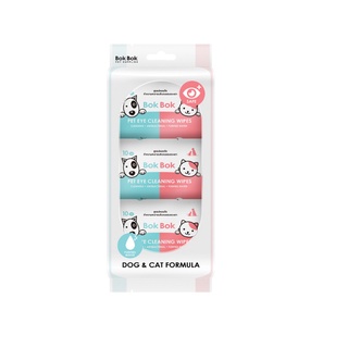 Bok Bok ทิชชู่เปียกพกสะดวก  สำหรับการเช็ดบริเวณรอบดวงตา Pet Eye Cleaning Wipes