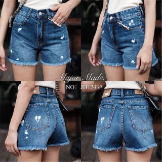 JH1743#ยีนส์ขาสั้นมีS-XL#jeans house