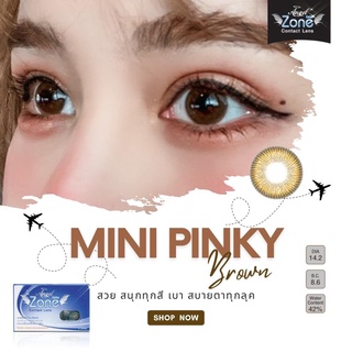 Angel Zone คอนแทคเลนส์สีสวย Pinky สีเทา/น้ำตาล