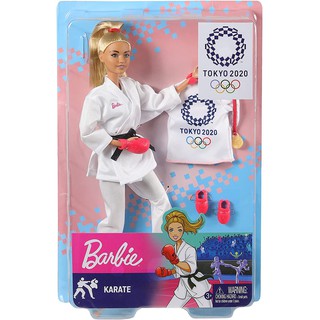 Barbie Olympic Games Tokyo 2020 บาร์บี้โอลิมปิกเกมส์ โตเกียว 2020 นักกีฬาราคาเต้ รุ่น GJL74