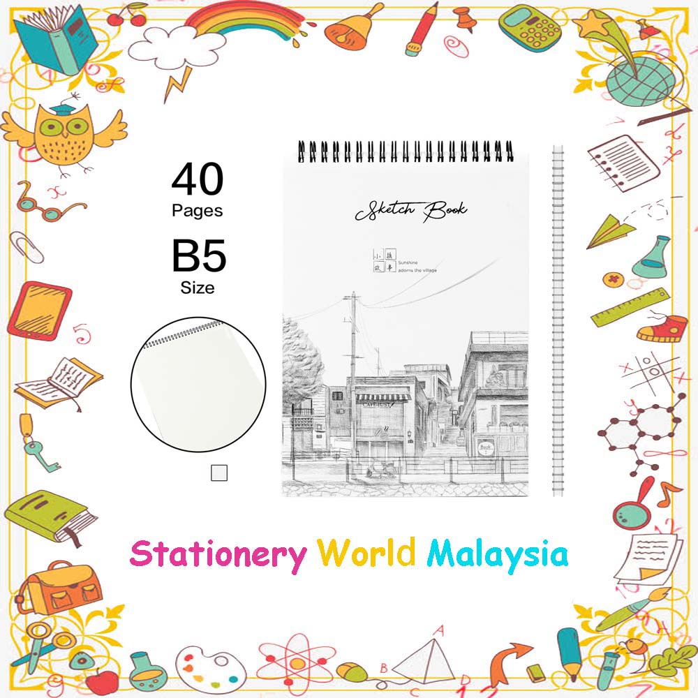 SWM Deli Sketch Book Buku Lakar B5 素本 速本 40 หน้า (252x179mm) [Per Book] 73628