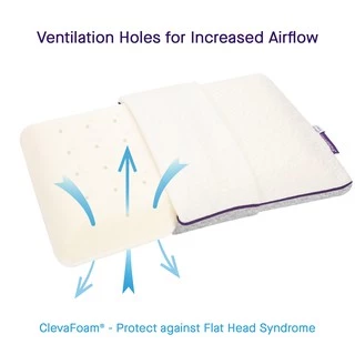 Clevamama Pram Pillow สำหรับเด็ก 0-6 เดือน