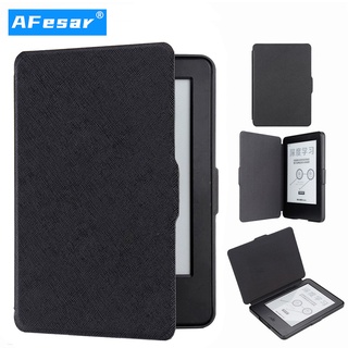 Afesar เคสอัจฉริยะ หนัง PU แม่เหล็ก ตั้งหลับอัตโนมัติ สําหรับ Kindle 7th Generation WP63GW Kindle Basic 2014