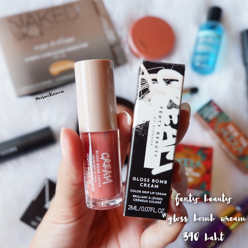 พร้อมส่ง! ️ fenty beauty gloss bomb cream lip gloss 2ml สี fenty glow