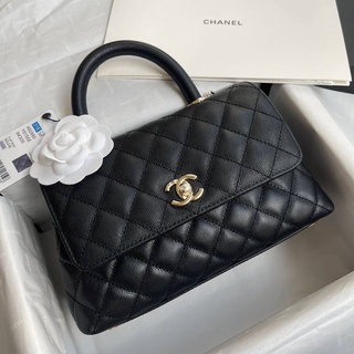 กระเป๋า CHANEL COCO HANDLE CAVEAR BAG 23CM  งานออริเเบบดีสุดเทียบเท่าของเเท้💛