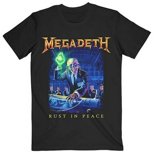 เสื้อยืด พิมพ์ลาย Megadeth Rust In Peace Tracklist สําหรับผู้ชาย และผู้หญิง