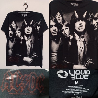 เสื้อวง ACDC BY  LIQUID BLUE สินค้าลิขสิทธิ์แท้ มือ1 นำเข้าจากUSA