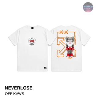 WR09 //เสื้อยืดสกรีนลายแนวสตรีท OFF KAWS  Neverlose  เสื้อผู้ชาย/ผู้หญิง!