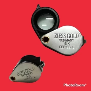 กล้องส่องพระสแตนเลส ZIESS GOLD ขยาย 15 X กล้องส่องพระ เครื่องประดับ เลนส์กว้าง