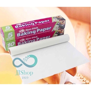 กระดาษไขรองอบ อุปกรณ์เบเกอรี่ กระดาษไข BAKING PAPER แผ่นรองอบขนม 5เมตร 10 เมตร 🐳 jj99