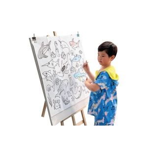 Play Plearn Kid โปสเตอร์ระบายสียักษ์ กระดาษระบายสีแผ่นใหญ่ เสริมพัฒนาการเด็ก ลวดลายเต็มแผ่นระบายได้จุใจ ลวดลายน่ารัก