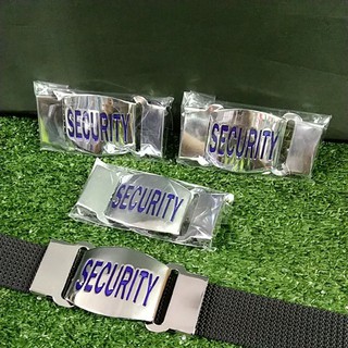 หัวเข็มขัด Security พร้อมสายถัก