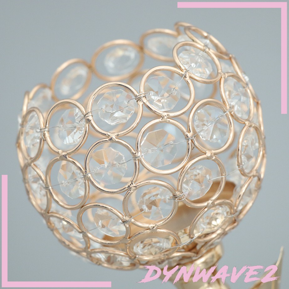 [DYNWAVE2] Exquitise Crystal Candle Holder Tea Light Candlestick Bowl