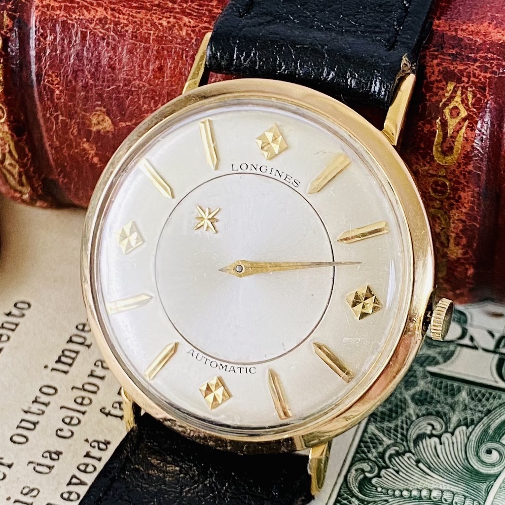 Luxury watches "Longines" Mystery dial LONGINES Automatic winding 1950's 10KGF Men's Ladies vintage analog watch Beautiful