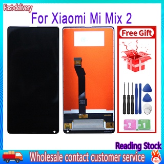 ชุดประกอบหน้าจอสัมผัส LCD 100% สําหรับ Xiaomi Mi Mix 2 2s Mix2 Mix2s 5.99 นิ้ว