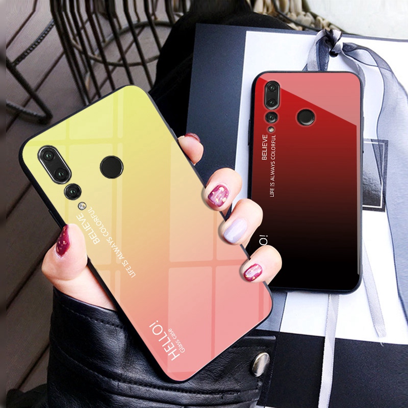 เคสสำหรับ Huawei Nova 4 เคสมือมือหรูหราไล่โทนสี