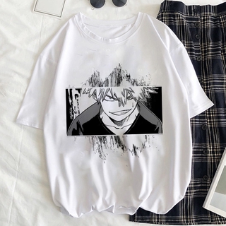 เสื้อยืดลําลอง พิมพ์ลายการ์ตูนอนิเมะ My Hero Academia Shoto Todoroki ทรงหลวม สไตล์ฮาราจูกุ สําหรับสตรี