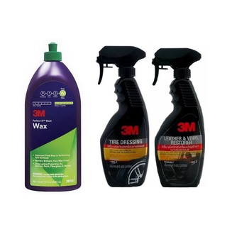 Mน้ำยาแว๊กเงาสูงสุด Perfect-it Canuba Boat Wax +น้ำยาเช็ดล้อ 39042LT + เช็ดเบาะ 39040LT