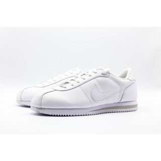 รองเท้าผ้าใบผู้ชาย nike cortez basic leather06 (white-white)